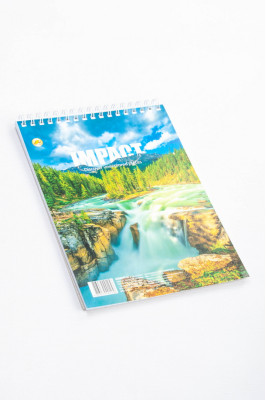 Блокнот на верхній спіралі, А5, 60 аркушів